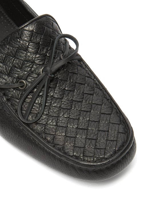 Bottega Veneta Intrecciato leather driving loafers