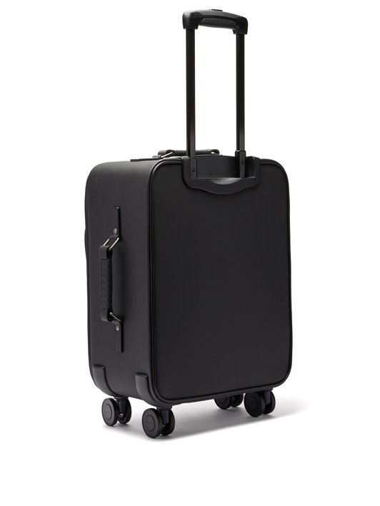 Bottega Veneta Intrecciato leather cabin suitcase