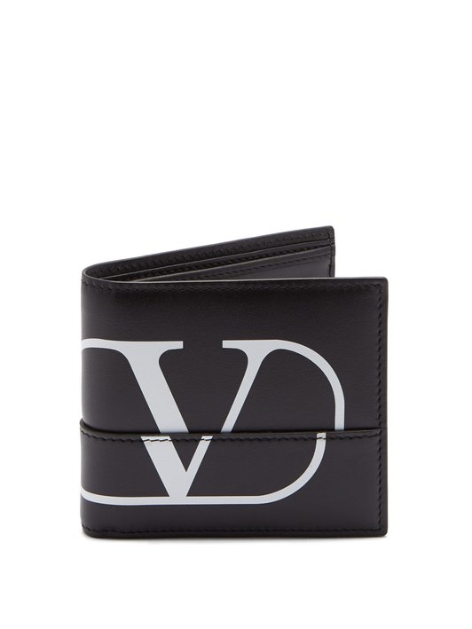 Valentino Monogram leather bi-fold wallet