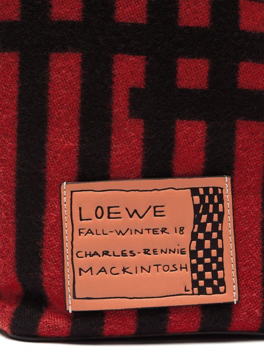 Loewe X Charles Rennie Mackintosh Goya Grid backpack