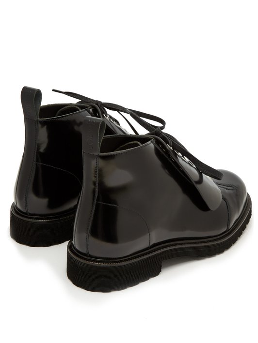 Loewe Lace-up leather boots