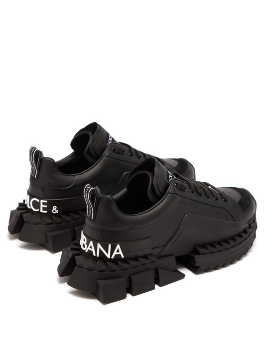 Dolce & Gabbana Super King exaggerated-sole leather trainers