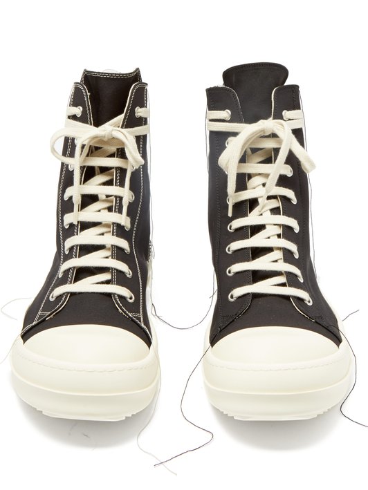 Rick Owens DRKSHDW High-top canvas trainers