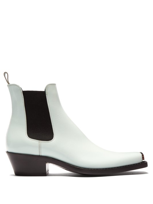 CALVIN KLEIN 205W39NYC Chris leather chelsea boots