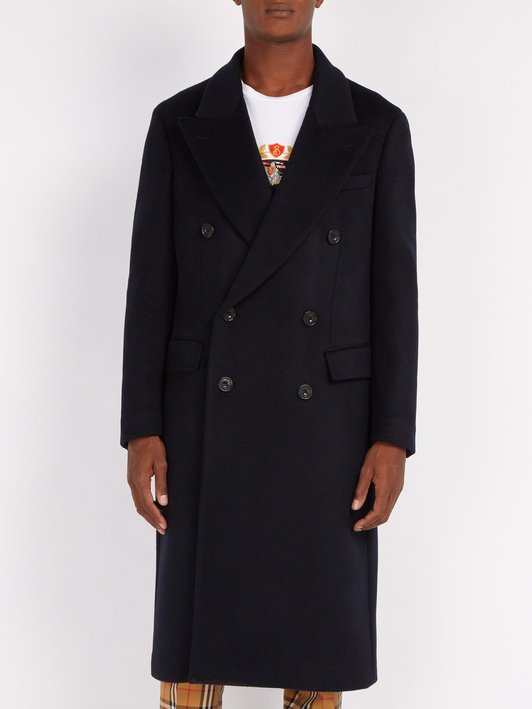 Burberry Double-breasted cashmere overcoat