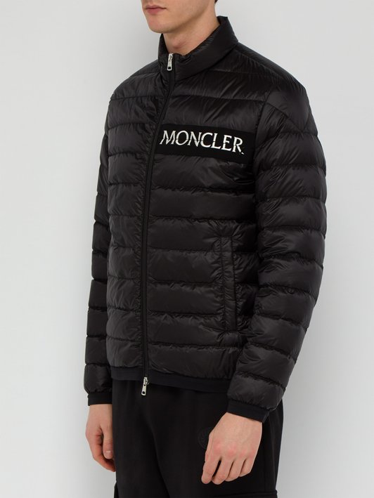 Moncler Neveu logo-embroidered down-filled jacket