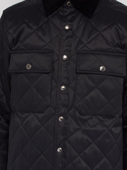 Burberry Logo-patch quilted twill jacket
