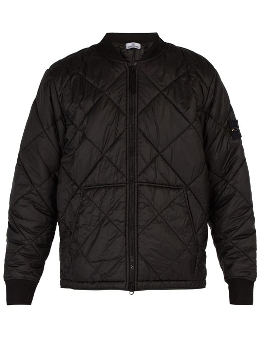 Stone Island Quilted ripstop bomber jacket
