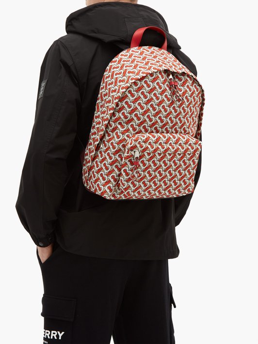Burberry TB-monogram technical-twill backpack