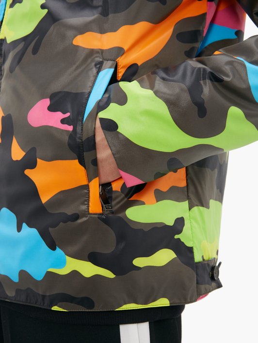 Valentino Reversible camouflage technical jacket
