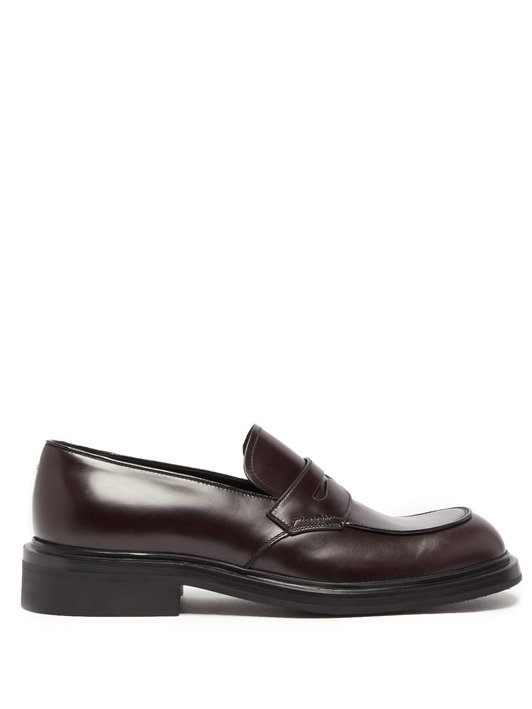 Prada Penny leather loafers