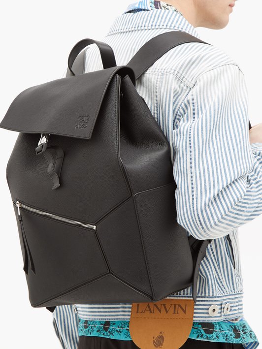 Loewe Puzzle grained-leather backpack