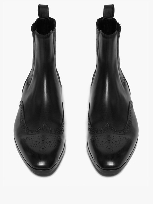 Saint Laurent Wyatt leather chelsea boots