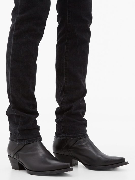Saint Laurent Lukas 40 leather boots