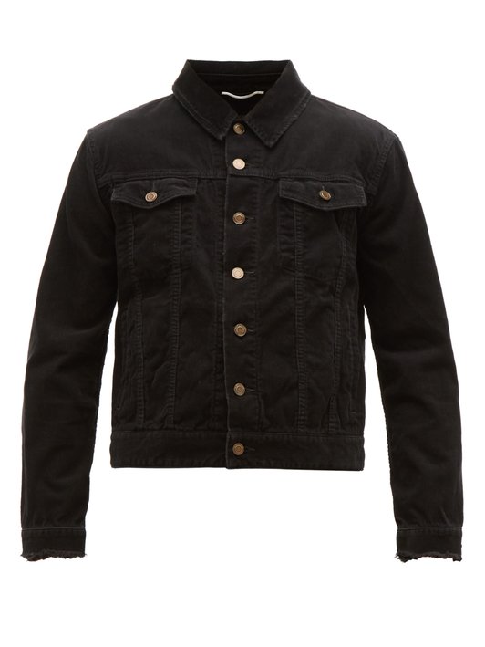 Saint Laurent Western cotton-corduroy jacket