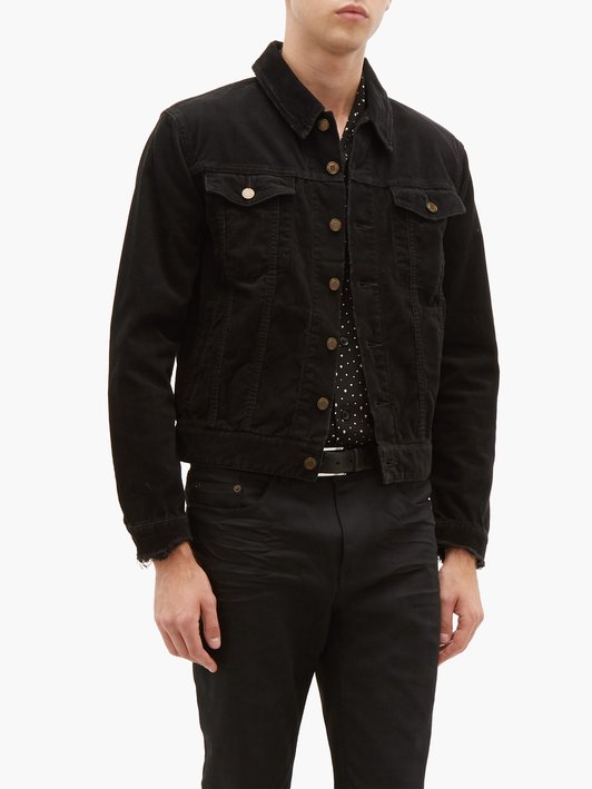 Saint Laurent Western cotton-corduroy jacket