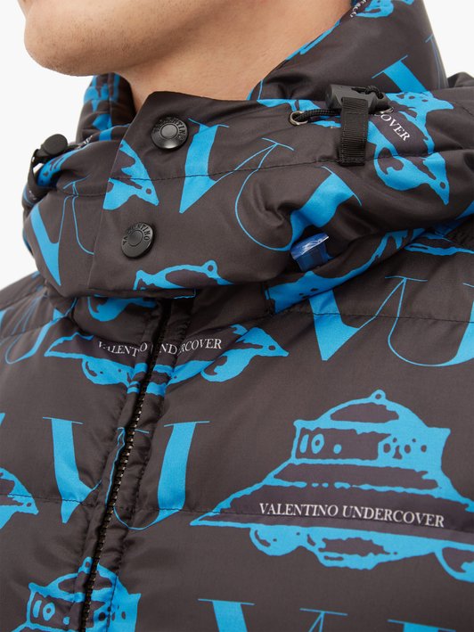 Valentino X Undercover UFO padded shell coat