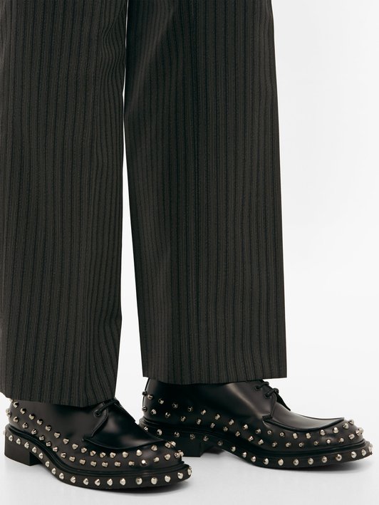 Prada Studded leather derby shoes