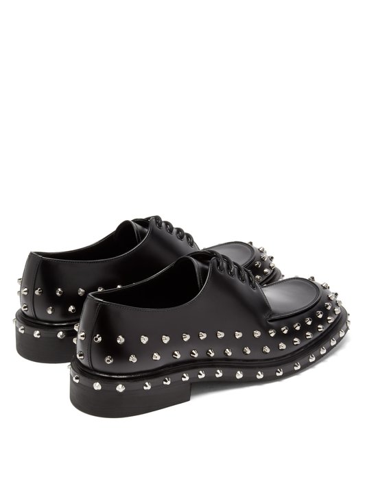 Prada Studded leather derby shoes
