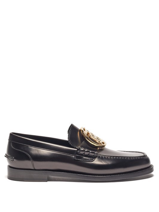 Burberry Emile TB-plaque leather loafers