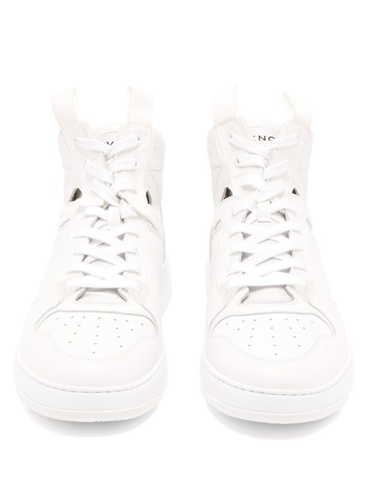 Givenchy Wing grained-leather high-top trainers