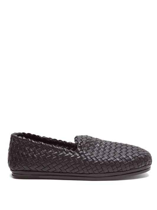 Bottega Veneta Intrecciato-leather loafers