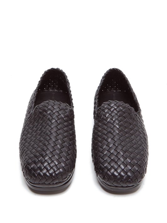 Bottega Veneta Intrecciato-leather loafers