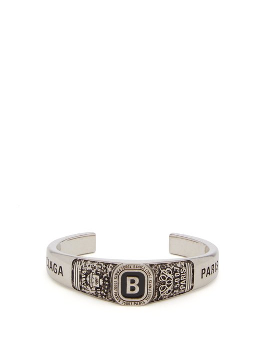 Balenciaga Logo-engraved bracelet