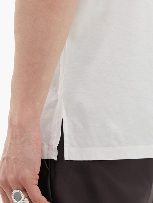 Jil Sander Printed-logo cotton-poplin T-shirt