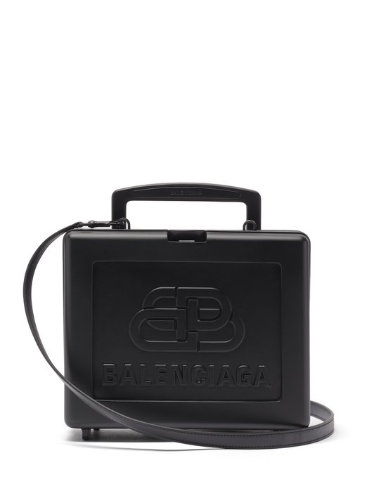 Balenciaga Lunch Box BB-embossed cross-body bag