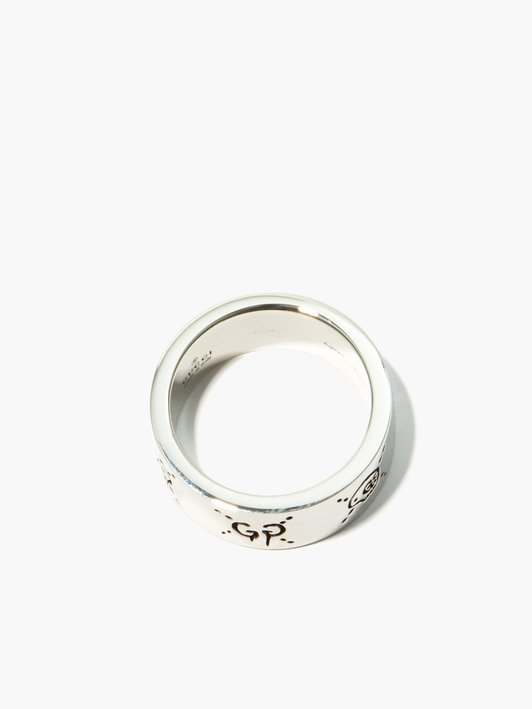 Gucci GucciGhost sterling-silver ring