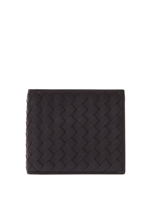 Bottega Veneta Bi-fold intrecciato leather wallet