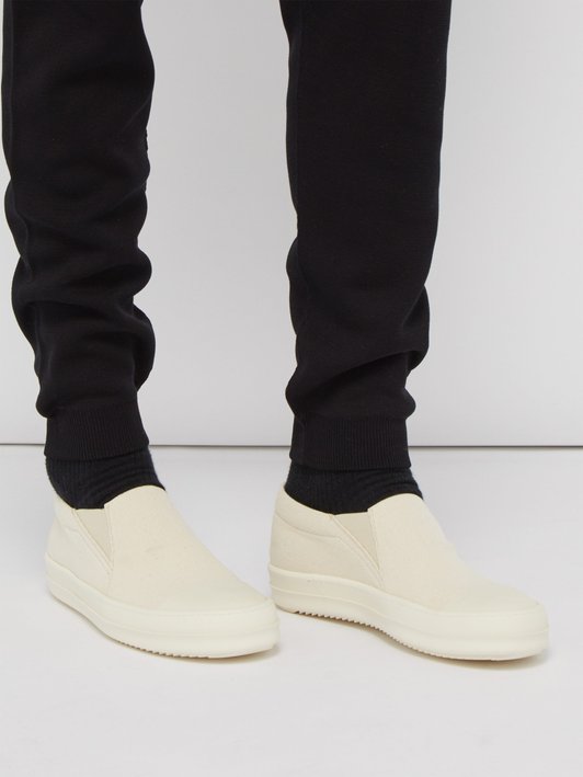 rick owens slip on canvas