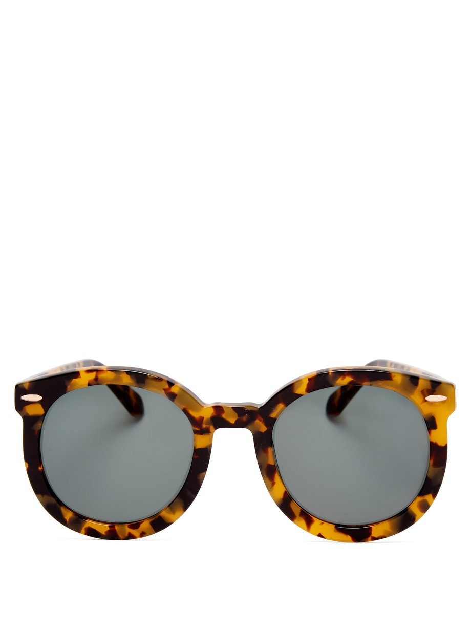 Karen Walker Eyewear カレン ウォーカー アイウェア Super Duper Strength ラウンドフレームサングラス ブラウン Matchesfashion マッチズファッション