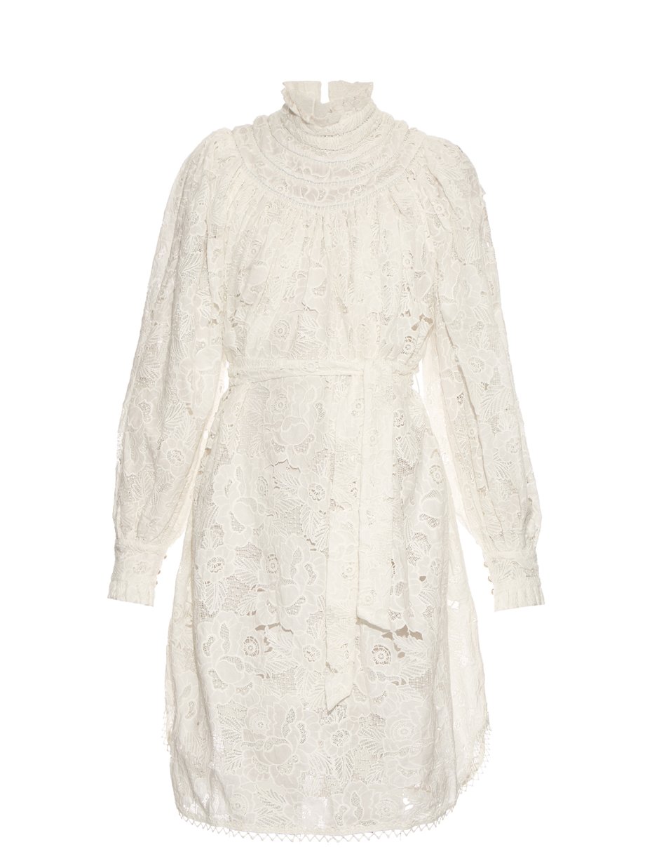 White Master ruffle-trimmed dress | Zimmermann | MATCHESFASHION UK