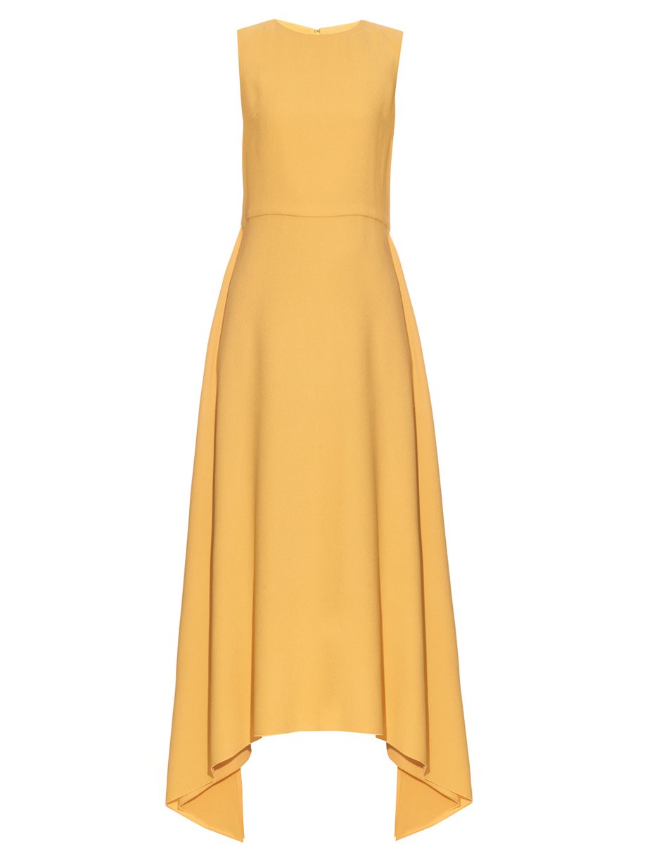 Yellow Side-split triangle dress | Raey | MATCHESFASHION UK