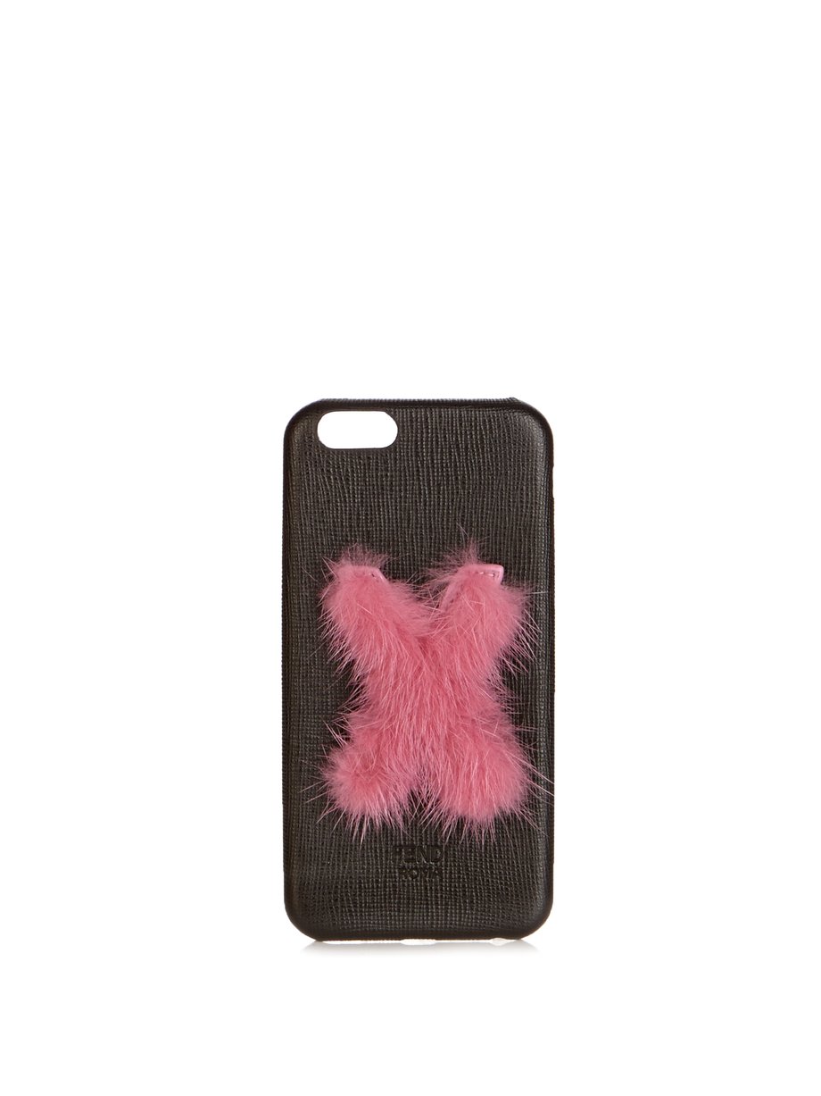 Leather iPhone® 6 case Black Fendi 
