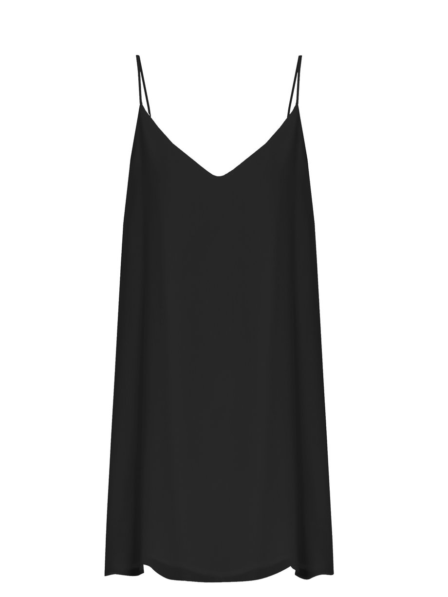 Black Deep-V silk slip dress | Raey | MATCHESFASHION AU