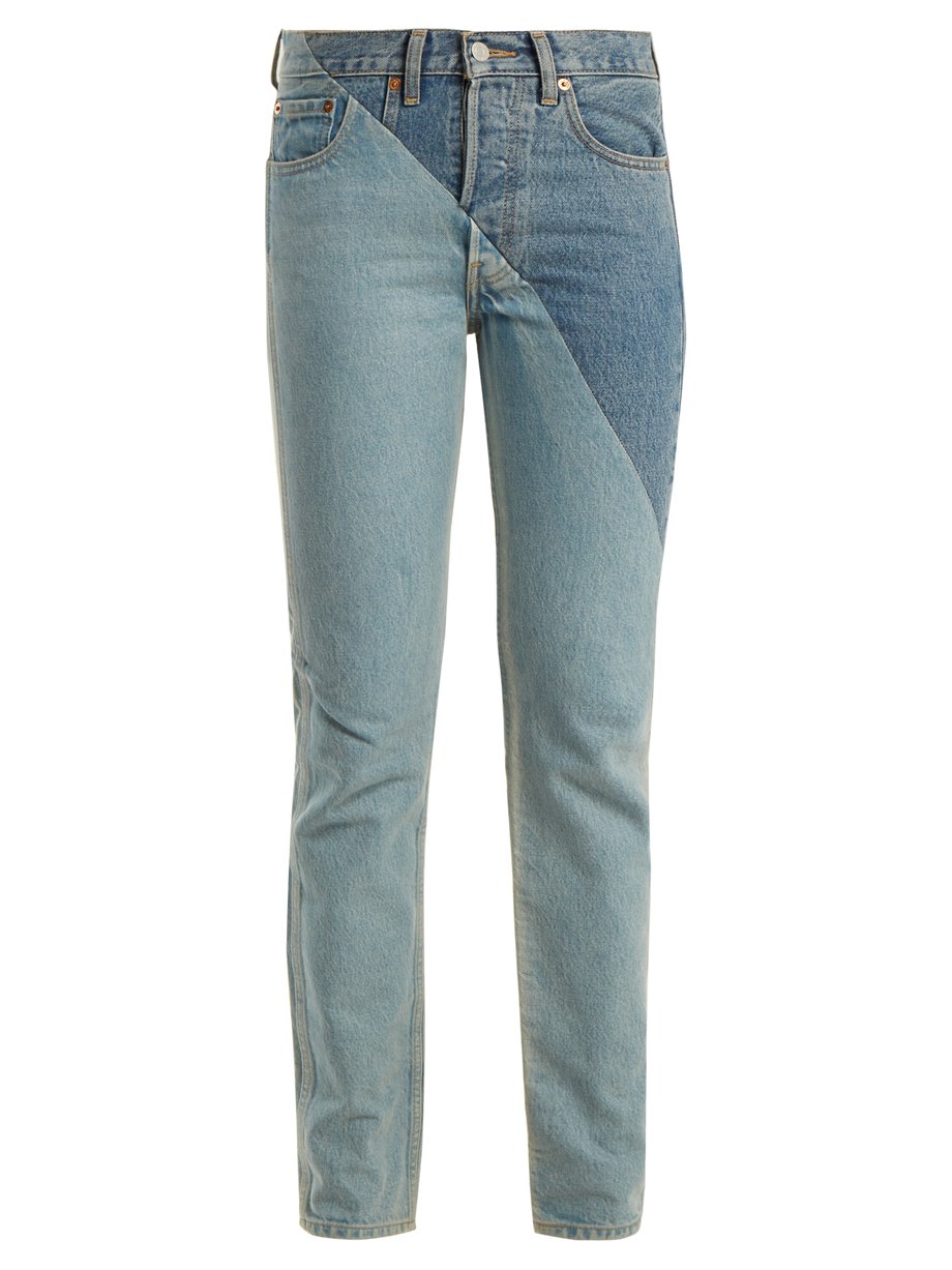 Blue X Levi's cross-cut slim-leg jeans 