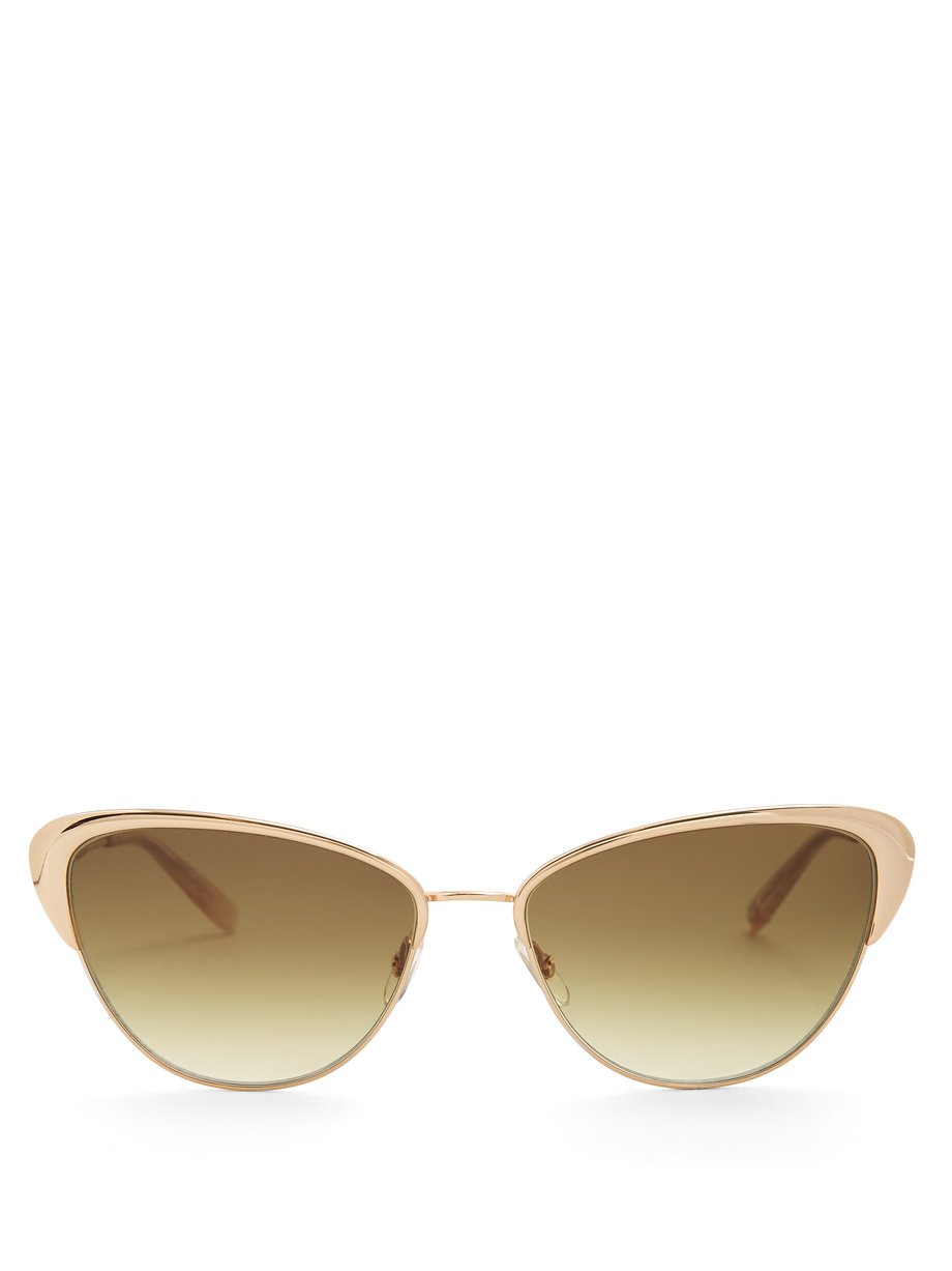 Green Vista 56 cat-eye sunglasses | Garrett Leight | MATCHESFASHION US