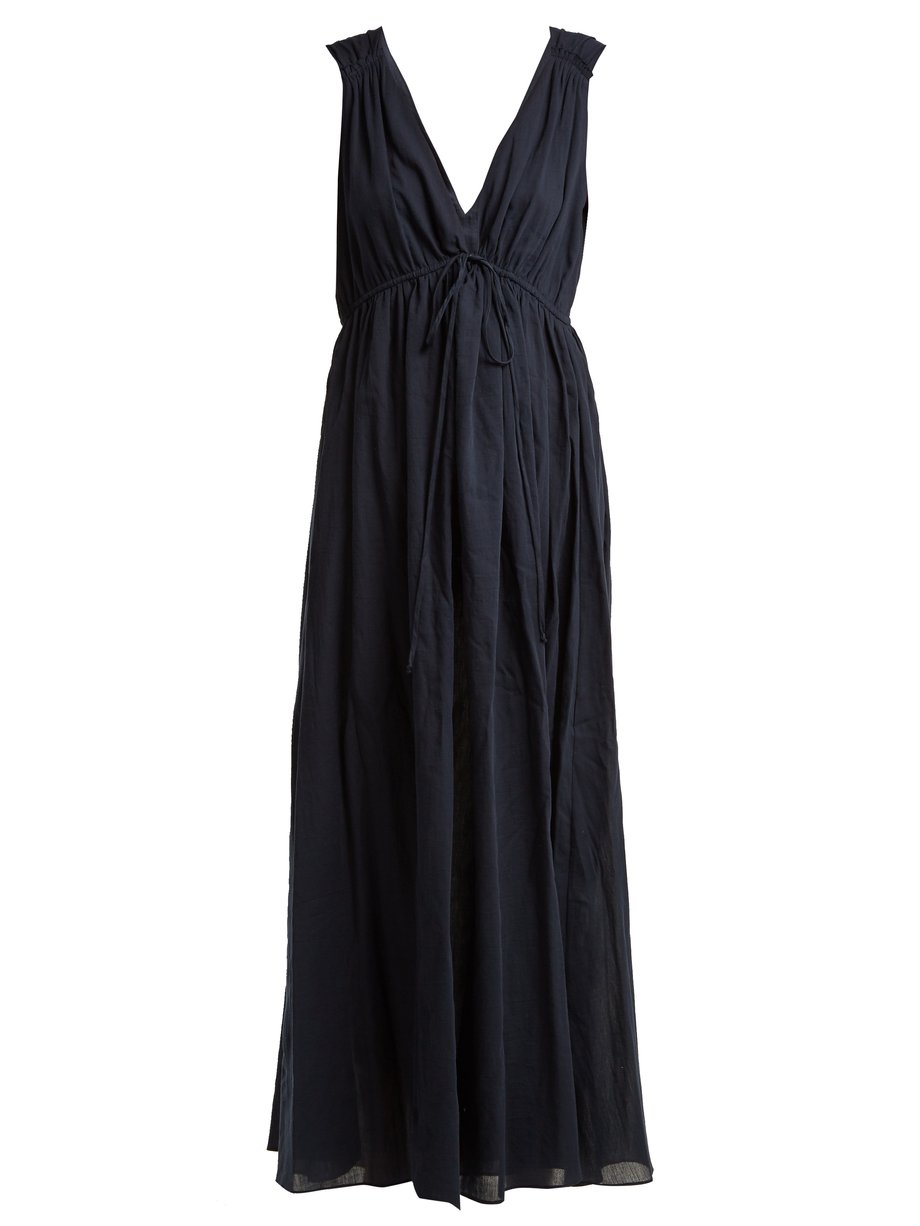 Navy Sirena V-neck cotton dress | Loup Charmant | MATCHESFASHION US