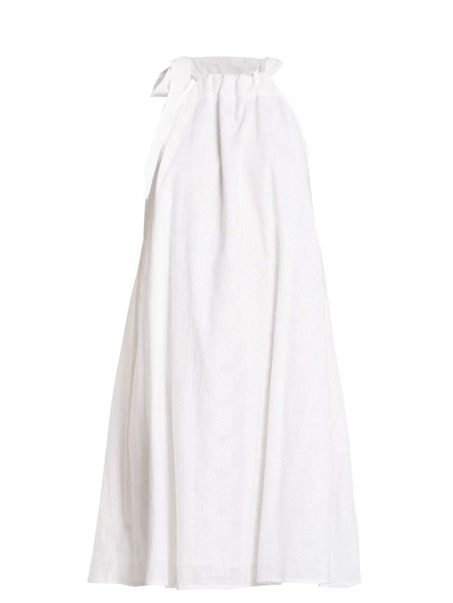White Charlie embroidered cotton tunic dress | Kalita | MATCHESFASHION US