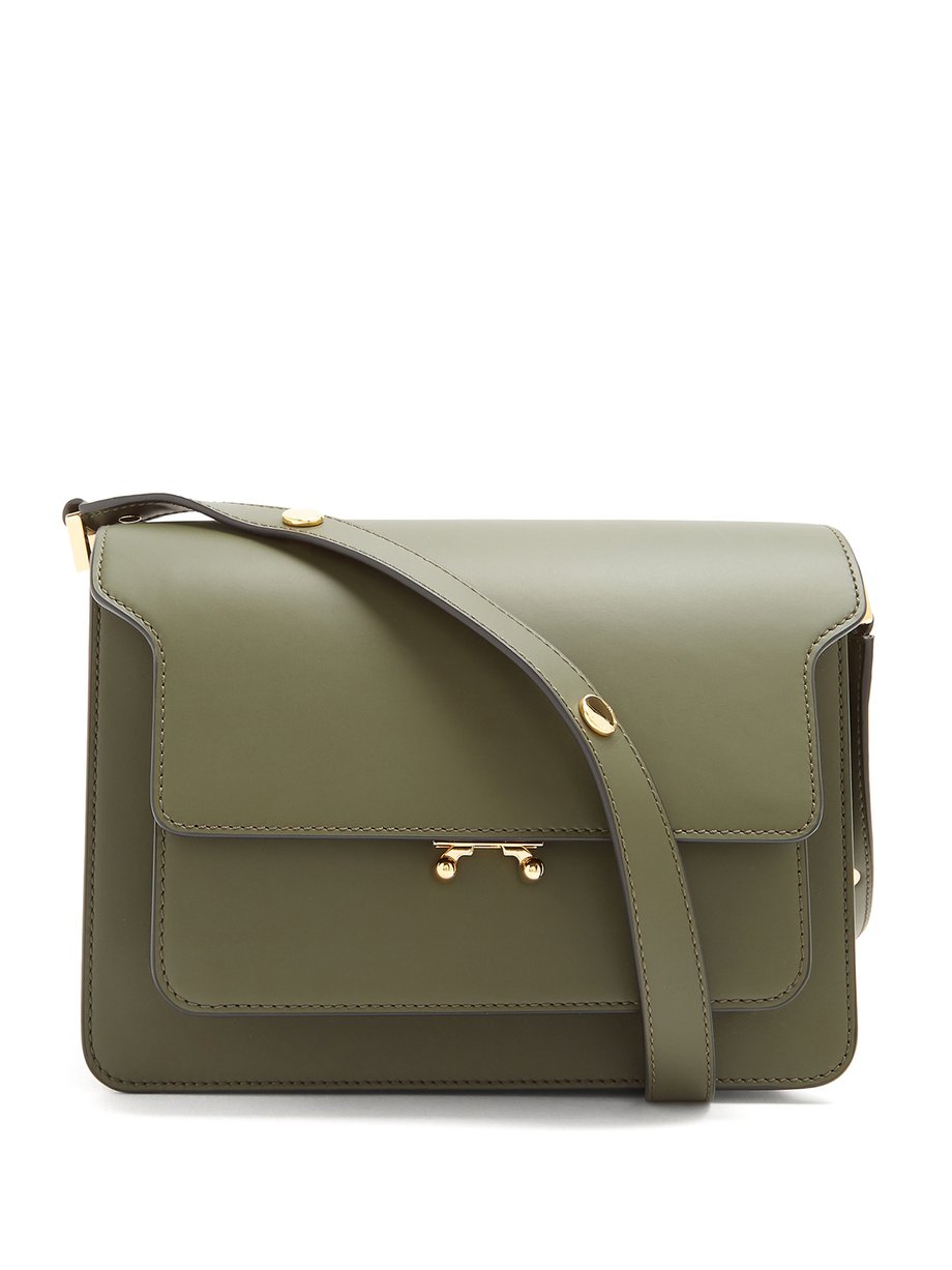 Green Trunk medium leather shoulder bag | Marni | MATCHESFASHION UK