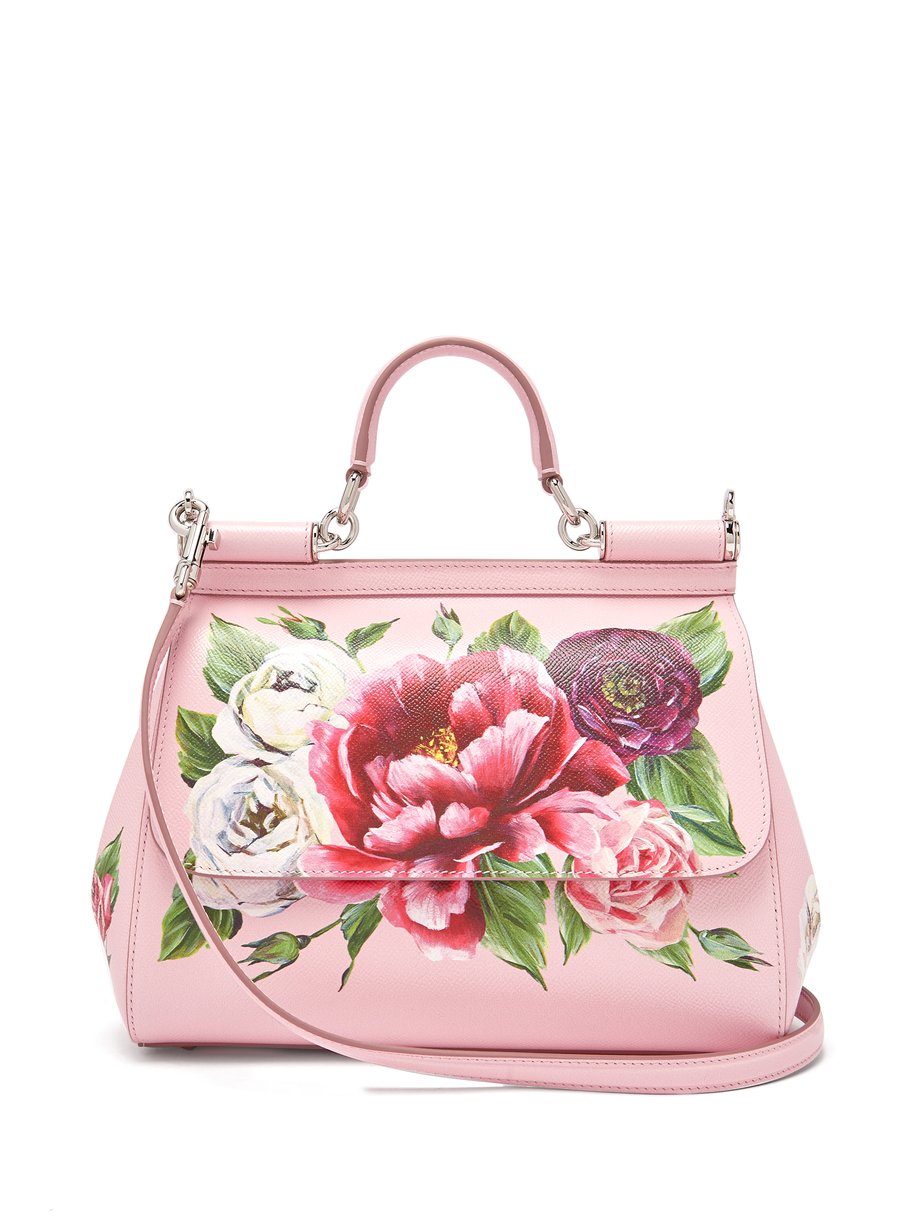 Pink Sicily small dauphine-leather bag | Dolce & Gabbana ...