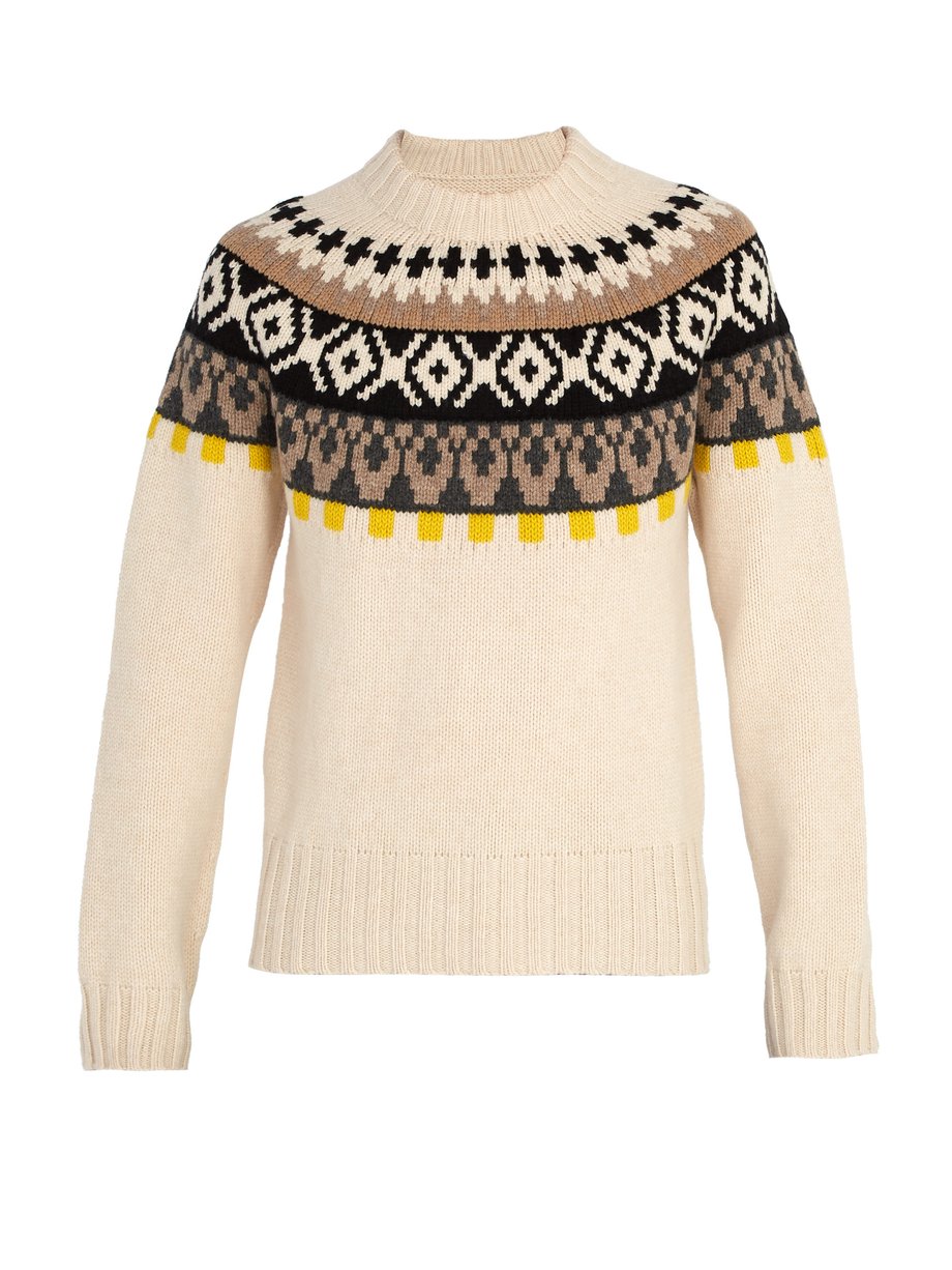 Neutral Bohus-knit wool sweater | Maison Margiela | MATCHESFASHION UK