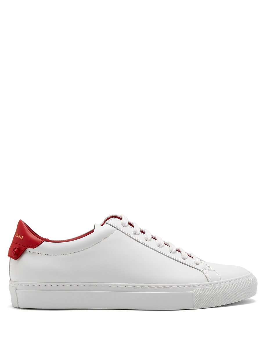 Red white Urban Street low-top leather trainers | Givenchy ...