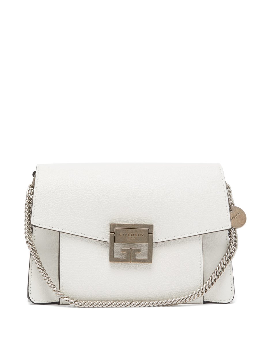 White GV3 small leather cross-body bag | Givenchy | MATCHESFASHION AU