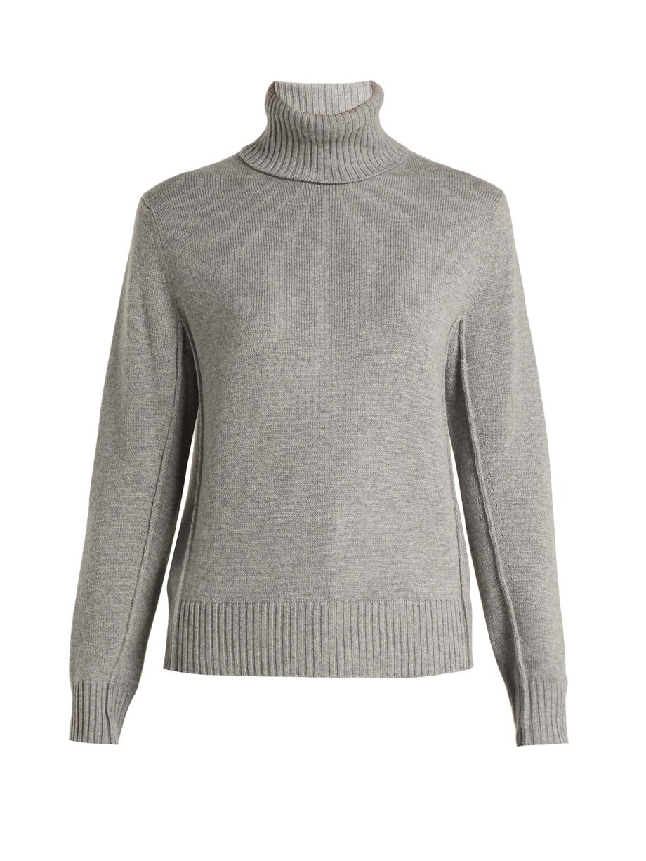Grey Iconic cashmere turtleneck sweater | Chloé | MATCHESFASHION AU