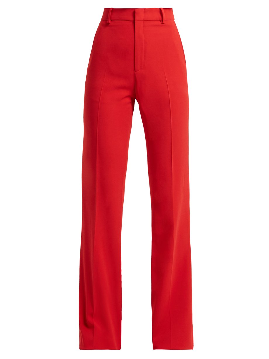 Red Wide-leg cady trousers | Gucci | MATCHESFASHION UK