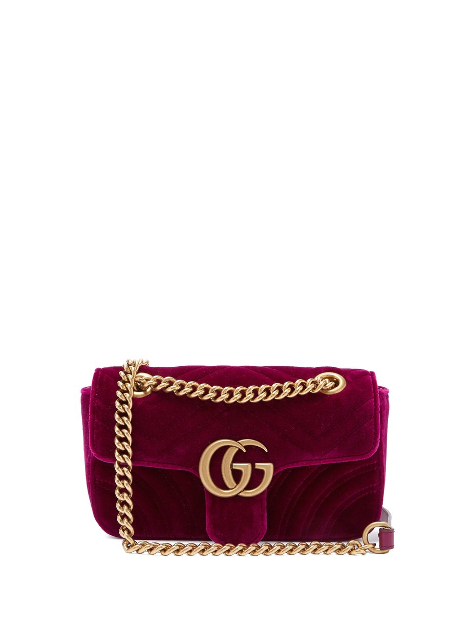 purple suede gucci bag